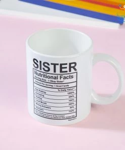 Bigsmall_piu All Of It Sister Nutritional Facts Mug