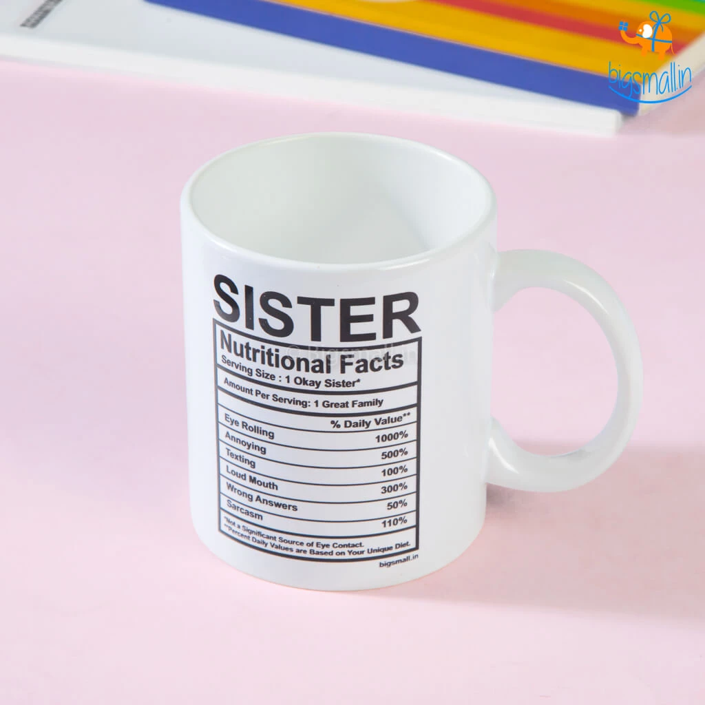 Bigsmall_piu All Of It Sister Nutritional Facts Mug