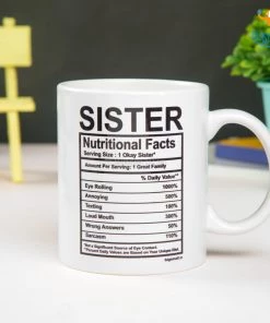 Bigsmall_piu All Of It Sister Nutritional Facts Mug