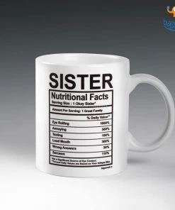 Bigsmall_piu All Of It Sister Nutritional Facts Mug