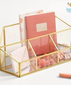 Hollyhock Skyline Glass Desk Organizer All Of It