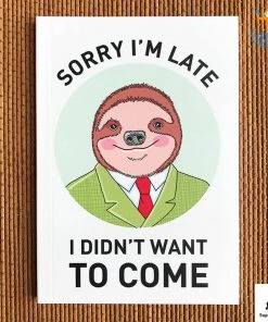 Doodlee Do Sale Sorry I'm Late Notebook