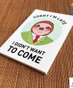 Doodlee Do Sale Sorry I'm Late Notebook