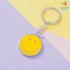 Bigsmall_hmk All Of It Smiley Metallic Keychain