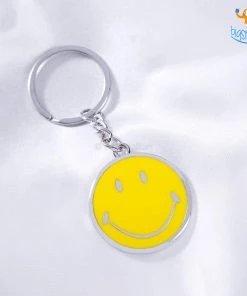 Bigsmall_hmk All Of It Smiley Metallic Keychain