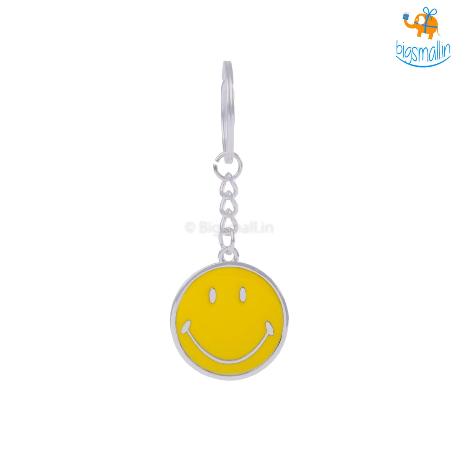 Bigsmall_hmk All Of It Smiley Metallic Keychain