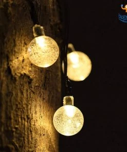 Coral Tree Snow Globe String LED Lights