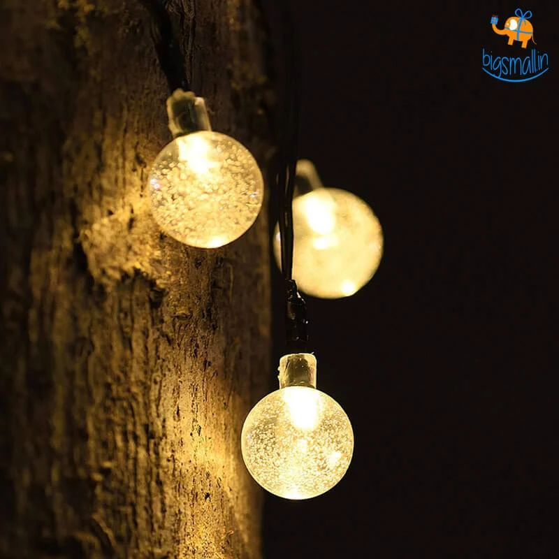 Coral Tree Snow Globe String LED Lights
