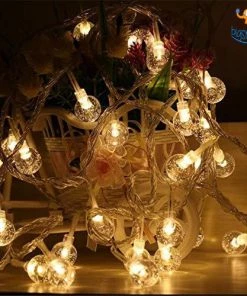 Coral Tree Snow Globe String LED Lights