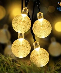 Coral Tree Snow Globe String LED Lights
