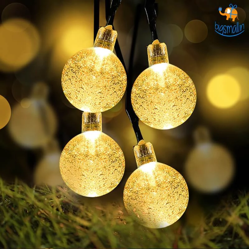 Coral Tree Snow Globe String LED Lights