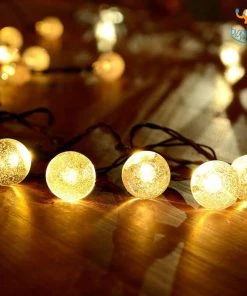 Coral Tree Snow Globe String LED Lights