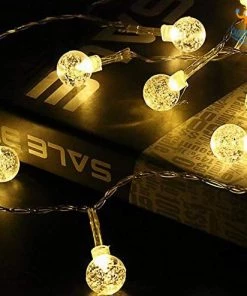 Coral Tree Snow Globe String LED Lights