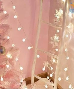 Coral Tree Snow Globe String LED Lights