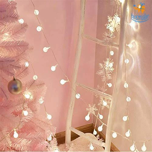 Coral Tree Snow Globe String LED Lights