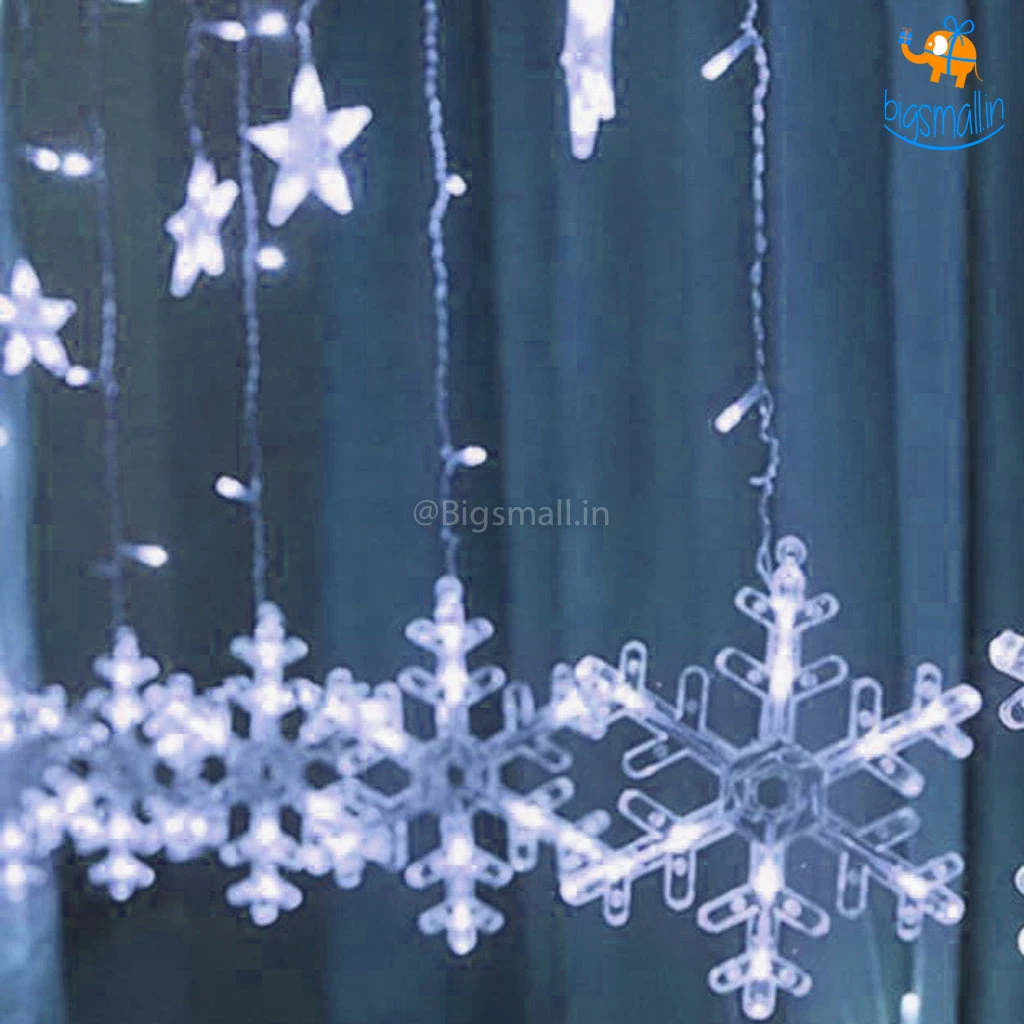 Coral Tree All Of It Snowflake Curtain LED Lights