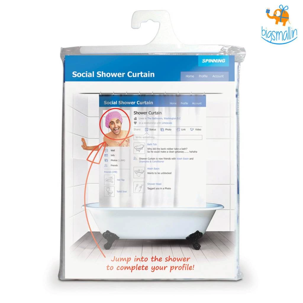 AkshayySB Social Media Shower Curtain All Of It