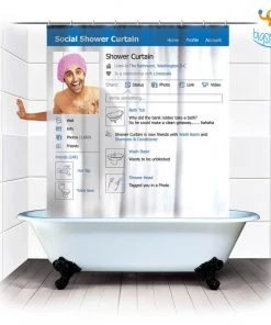 AkshayySB Social Media Shower Curtain All Of It