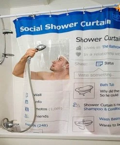 AkshayySB Social Media Shower Curtain All Of It