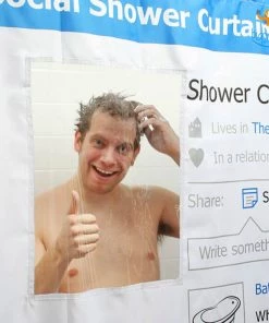 AkshayySB Social Media Shower Curtain All Of It