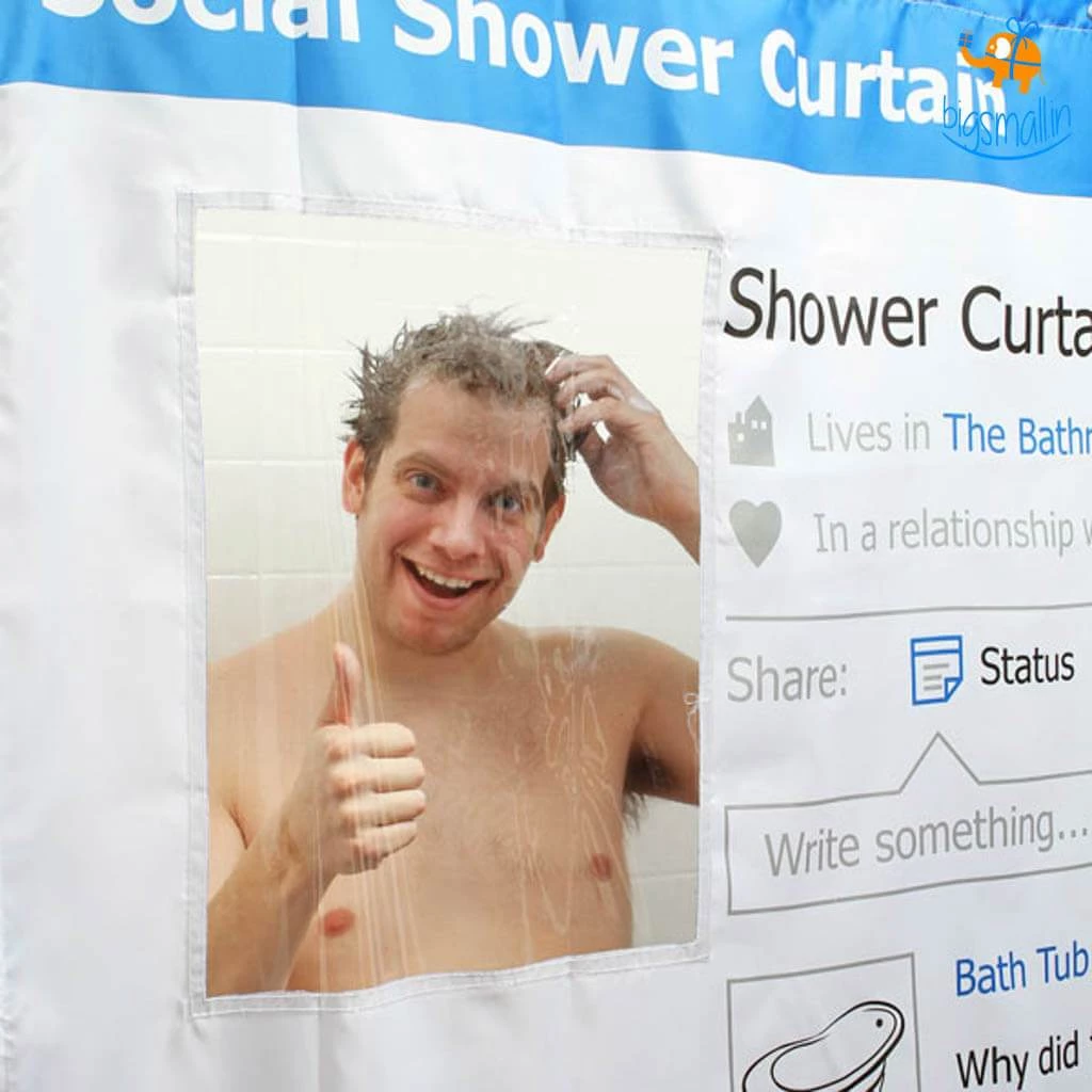 AkshayySB Social Media Shower Curtain All Of It