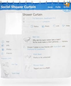 AkshayySB Social Media Shower Curtain All Of It