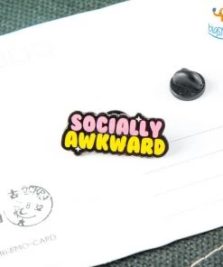 Bigsmall_piu Socially Awkward Metallic Lapel Pin