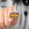 Bigsmall_piu Socially Awkward Metallic Lapel Pin
