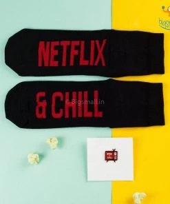 Bigsmall Netflix & Chill Combo - Socks And Pin All Of It