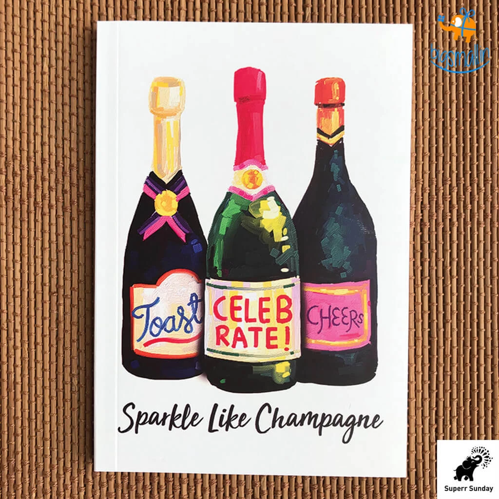 Doodlee Do Sale Sparkle Like Champagne Notebook