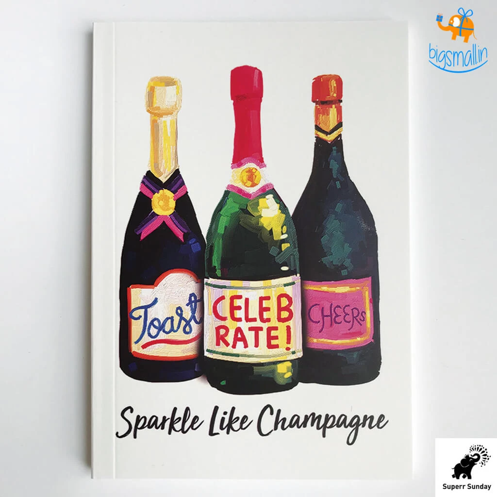 Doodlee Do Sale Sparkle Like Champagne Notebook