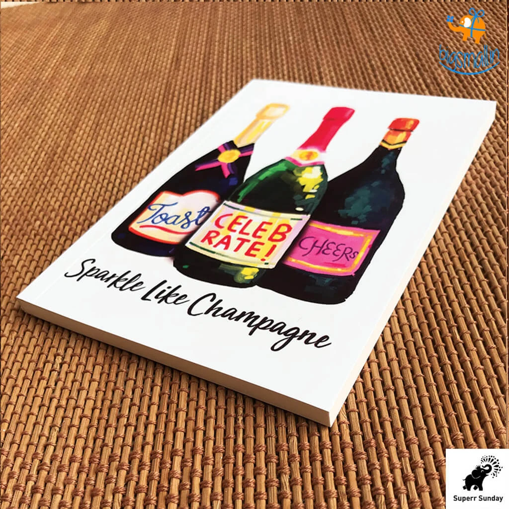 Doodlee Do Sale Sparkle Like Champagne Notebook
