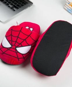 AmyLi Spiderman Plush Slippers (UK 3 - 7) All Of It