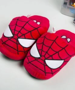 AmyLi Spiderman Plush Slippers (UK 3 - 7) All Of It