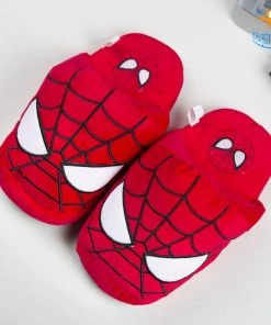 AmyLi Spiderman Plush Slippers (UK 3 - 7) All Of It