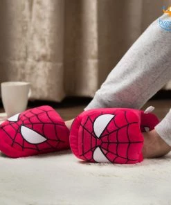 AmyLi Spiderman Plush Slippers (UK 3 - 7) All Of It