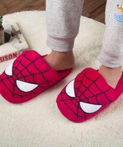 AmyLi Spiderman Plush Slippers (UK 3 - 7) All Of It