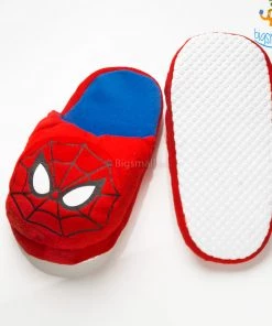 Big Daddy Gifts Spidey Chibi Plush Slippers (Size: Up To UK 3 - 6)