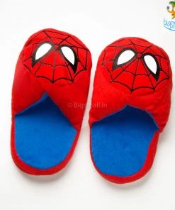 Big Daddy Gifts Spidey Chibi Plush Slippers (Size: Up To UK 3 - 6)
