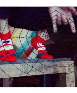 VinnyC Spiderman Cartoon Socks
