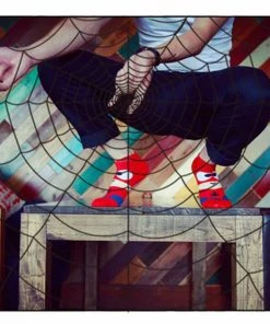 VinnyC Spiderman Cartoon Socks