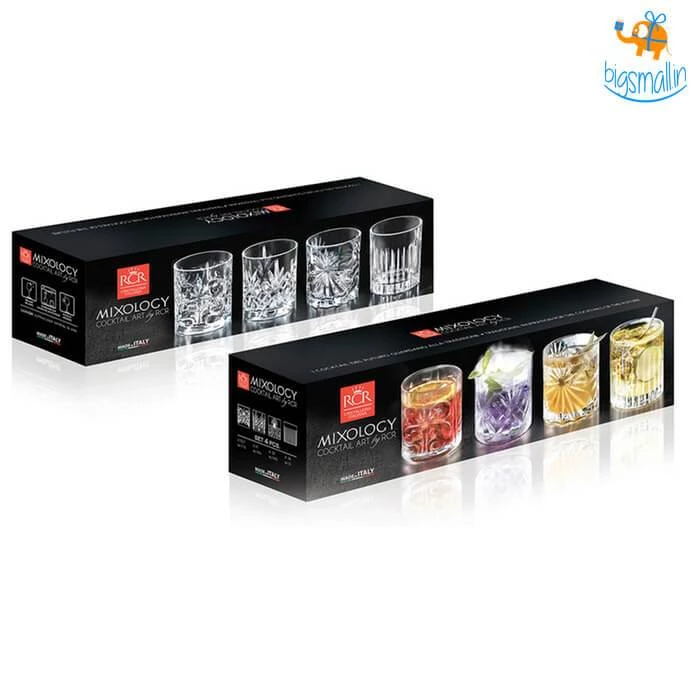 Devnow Spirits Of Tuscany Crystal Glasses - Set Of 4