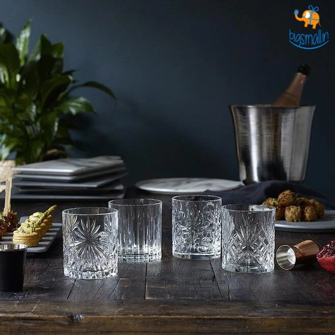 Devnow Spirits Of Tuscany Crystal Glasses - Set Of 4