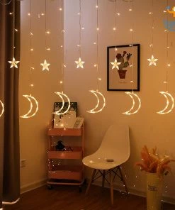 Coral Tree All Of It Star & Moon Curtain LED Lights