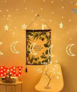 Coral Tree All Of It Star & Moon Curtain LED Lights