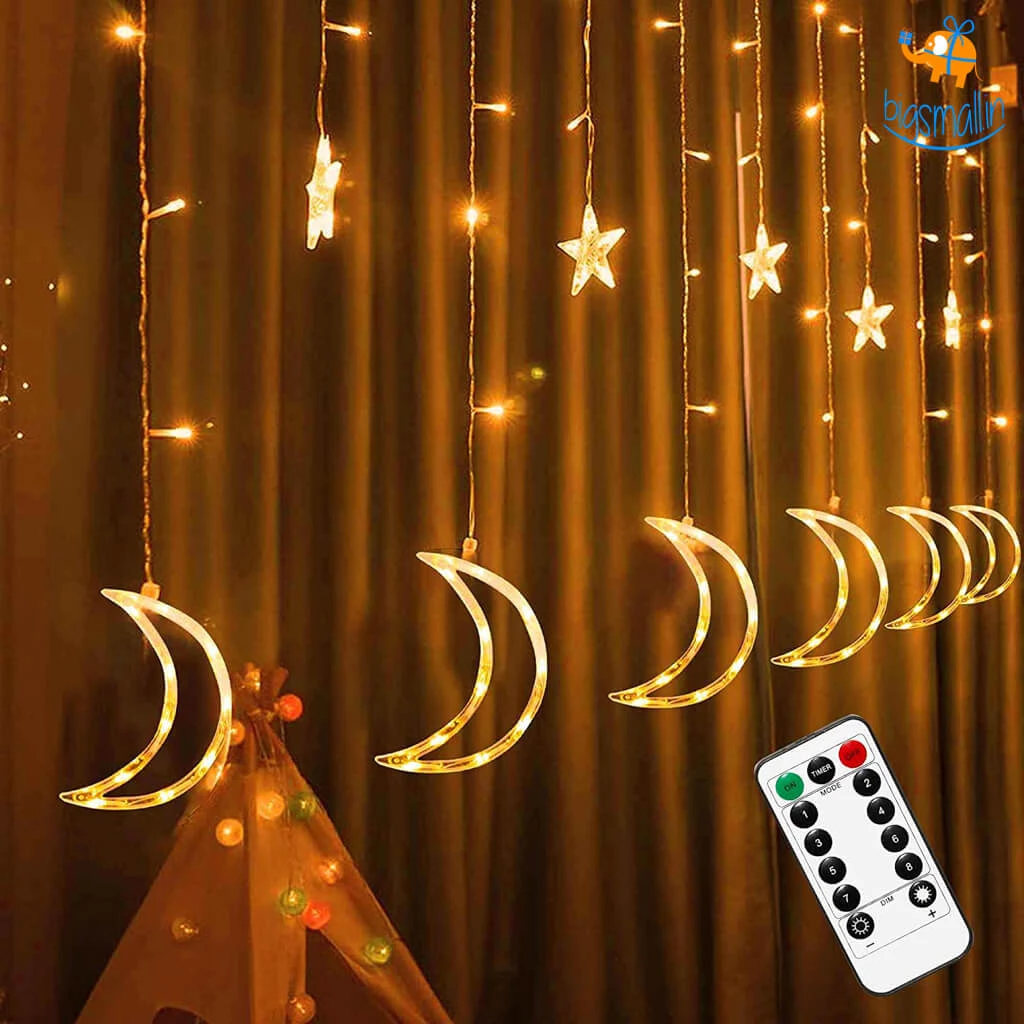 Coral Tree All Of It Star & Moon Curtain LED Lights
