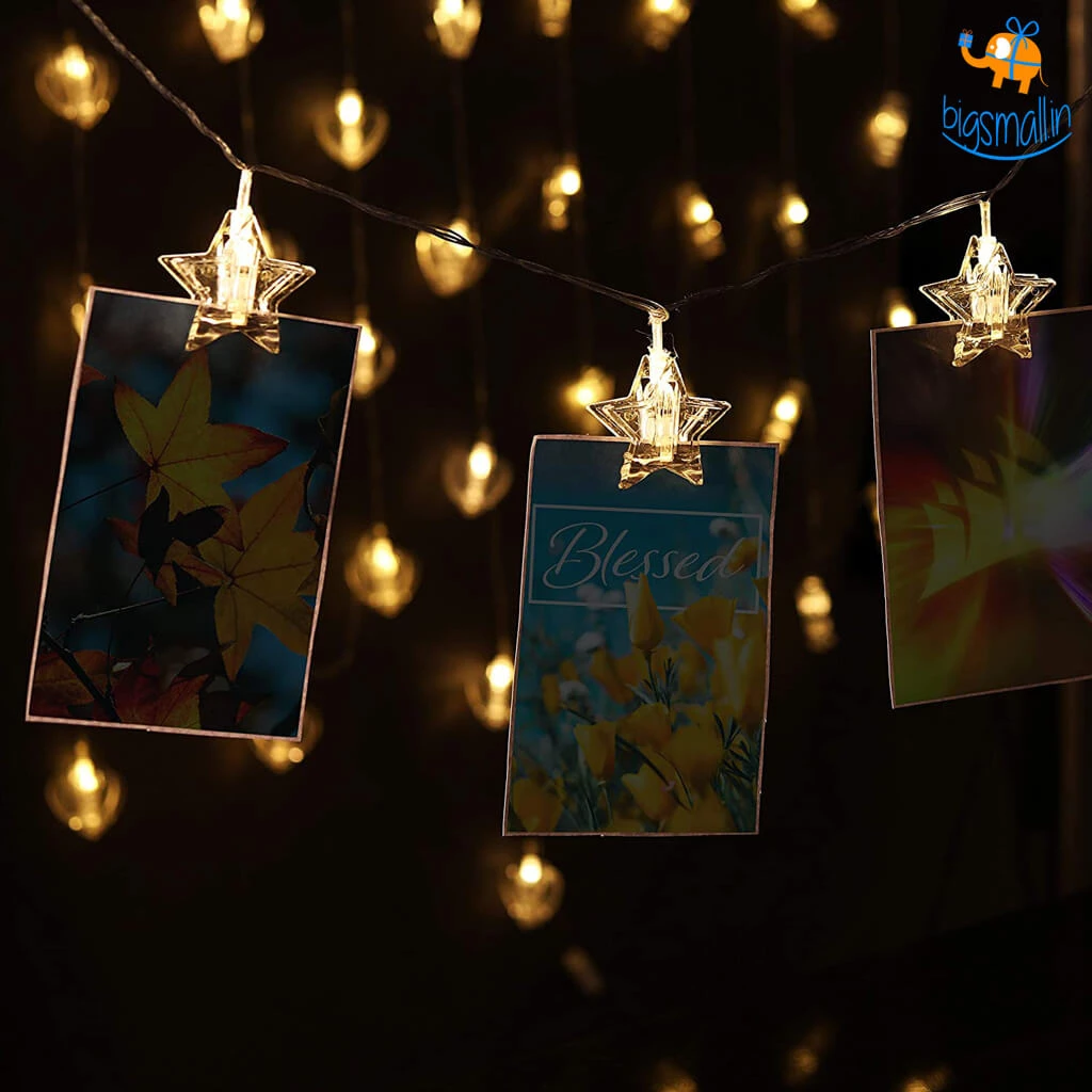 Bigsmall All Of It Star Clip LED String Lights