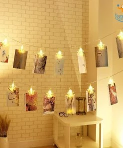 Bigsmall All Of It Star Clip LED String Lights