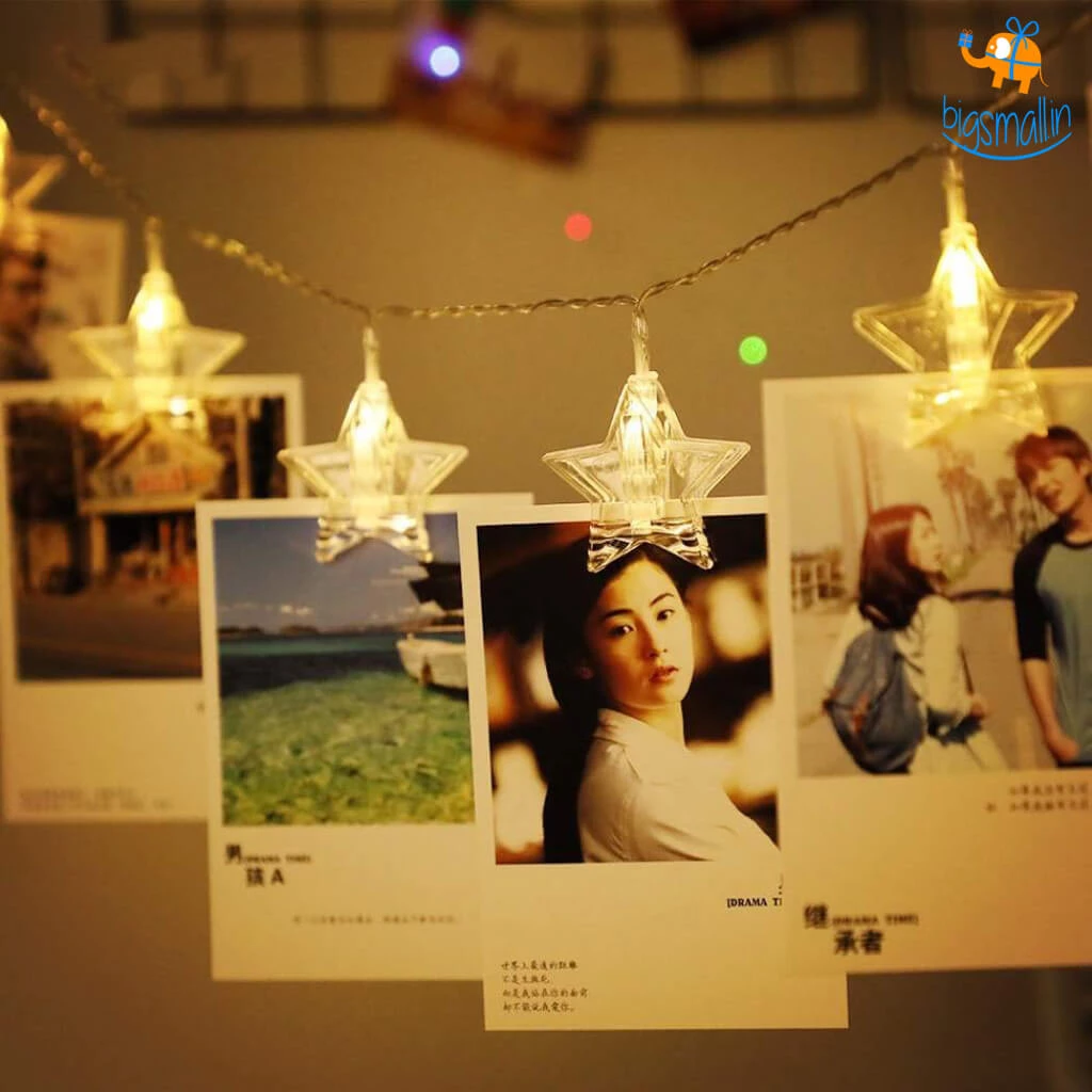 Bigsmall All Of It Star Clip LED String Lights