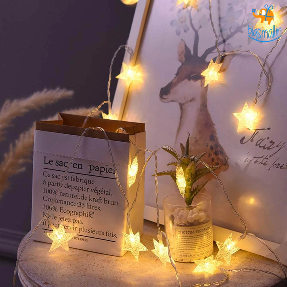 Coral Tree Decorative Star String Lights